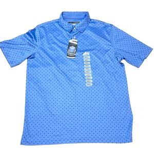 Greg Norman Polo Shirt Men Size Small Short Sleeve 3 Buttons Blue Play Dry New